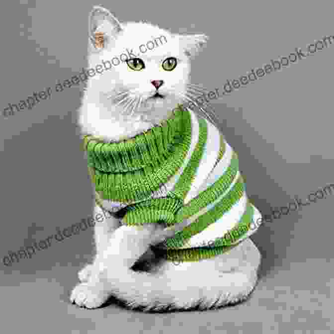 A Knitted Cat Sweater With Purr Fectly Striped Patterns And A Warm, Comfortable Fit. Knitted Cats Dogs: Over 30 Patterns For Cute Kitties And Perfect Pooches