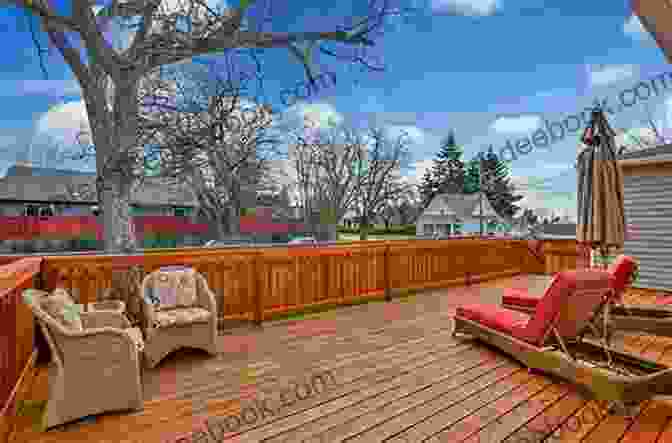 A Large, Wrap Around Deck Overlooking A Backyard And Woods My Deck Porch And Flowers During The Pandemic: #33 (Digitally Enhanced Art Made During The 2024 Covid Pandemic)
