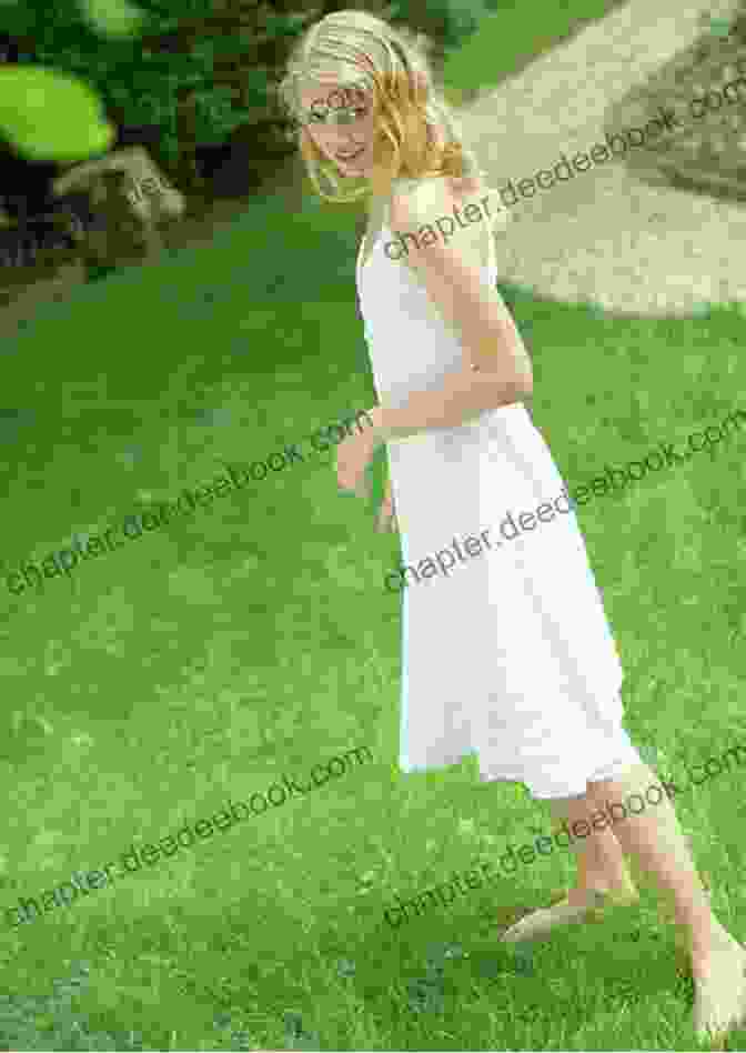 A Lush Green Lawn With A Young Woman In A White Dress Standing In The Distance Where The Grass Is Green And The Girls Are Pretty: A Novel
