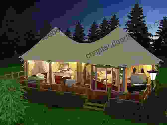 A Luxurious Glamping Tent With A Queen Sized Bed, A Private Deck, And A Stunning Forest View Caravan Sleeps Beginner S Guide: Caravans Campervans Motorhomes Camping And Glamping