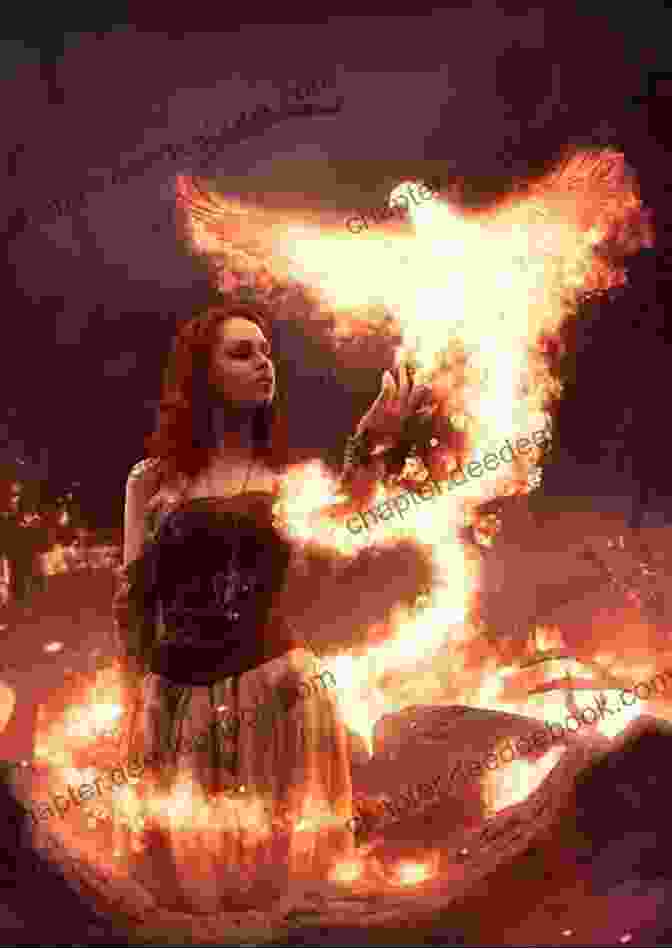 A Powerful Witch With Fire Magic Standing In A Dark Forest Wit Ch Fire (The Banned And The Banished 1)