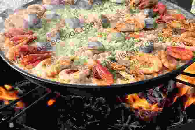 A Steaming Paella, A Vibrant And Flavorful Emblem Of Barcelona's Culinary Heritage Barcelona Travel Guide Guy Hunter Watts