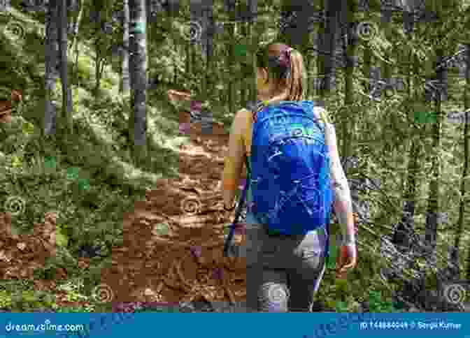 A Young Woman Hiking Through A Dense Forest, Her Backpack Laden With Supplies Bear Meets Girl (The Pride 7)