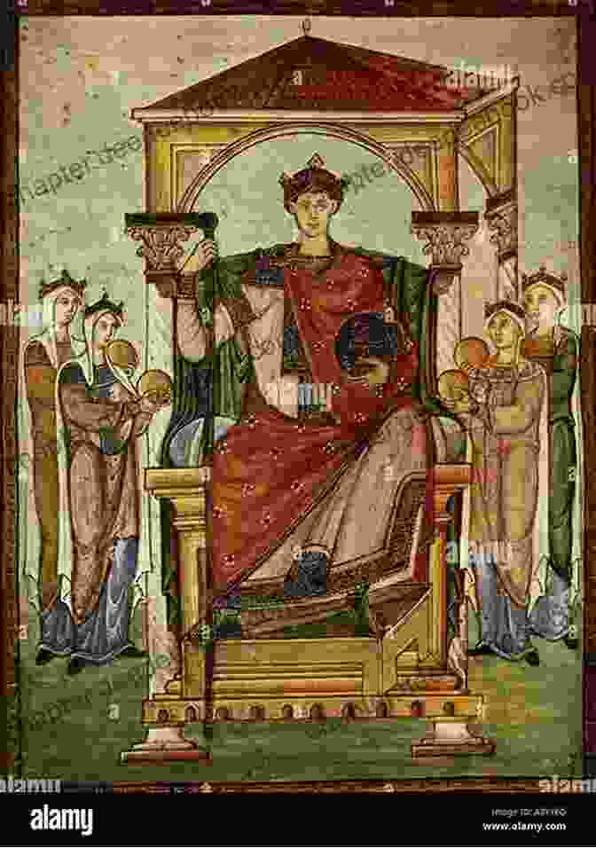 An Ancient Emperor Seated On A Throne, Surrounded By Courtiers And Guards. The Oxford World History Of Empire: Volume Two: The History Of Empires