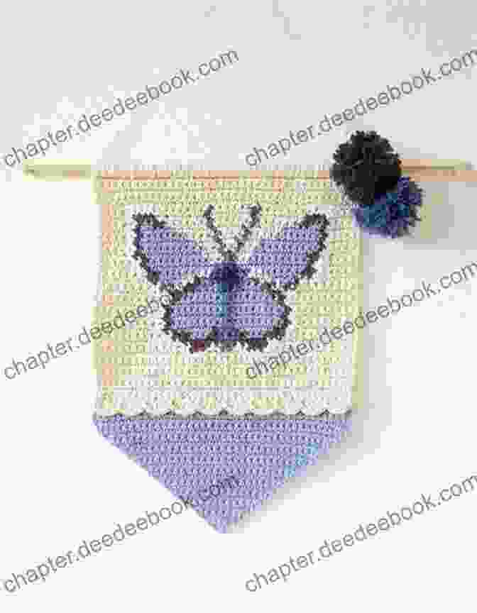 Butterfly Crochet Wall Hanging Butterfly Crochet Pattern (Modern Irish Crochet Lace Pattern)