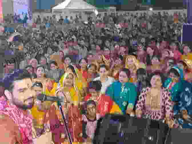 Devotees Engrossed In A Mesmerizing Bhajan Session Bhajans A Devotee S Collection: Hindi Devotional Songs Transliterated Into English