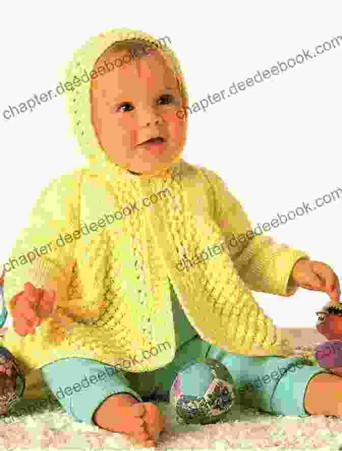 Knitted Baby Girls Matinee Jacket With Lace Trim Knitting Pattern KP68 Baby Girls Matinee Jacket Bonnet Mitts Trousers Booties And Blanket/AFGHAN 0 3mths USA Terminology