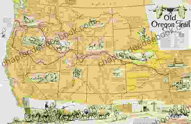 Old Map Of The Oregon Trail Route With Hand Drawn Annotations The Oregon Trail 4 Digital Collection