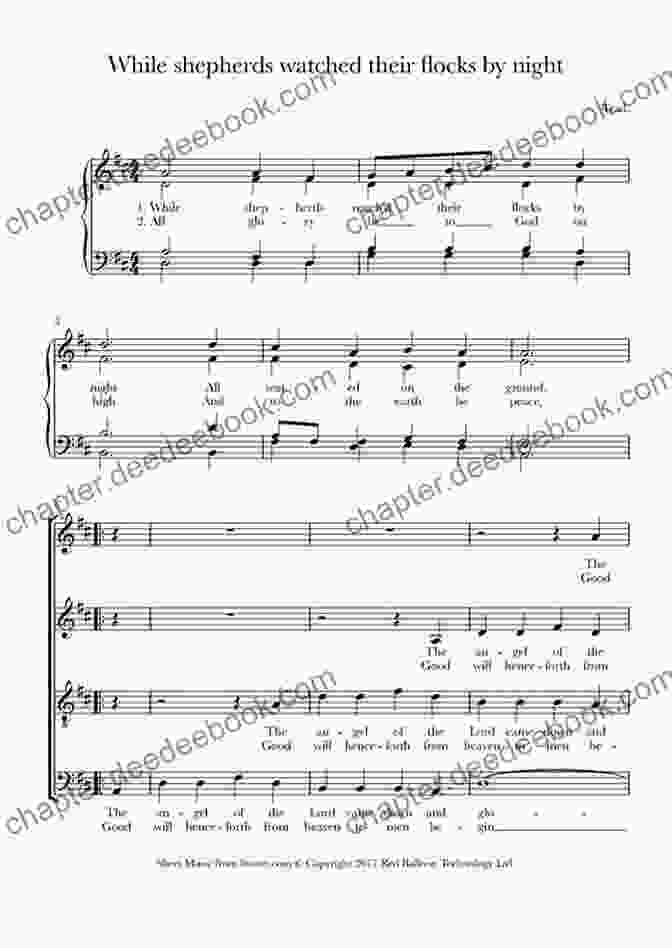 Sheet Music For While Shepherds Watched Their Flocks Arranged For Piano Solo English Carols For Piano Solo